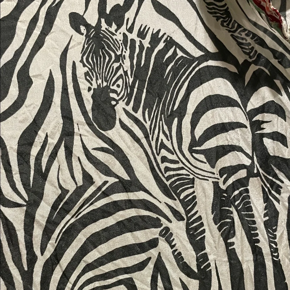 Johnny Was Zebra Pattern Shirt - Picture 3 of 8